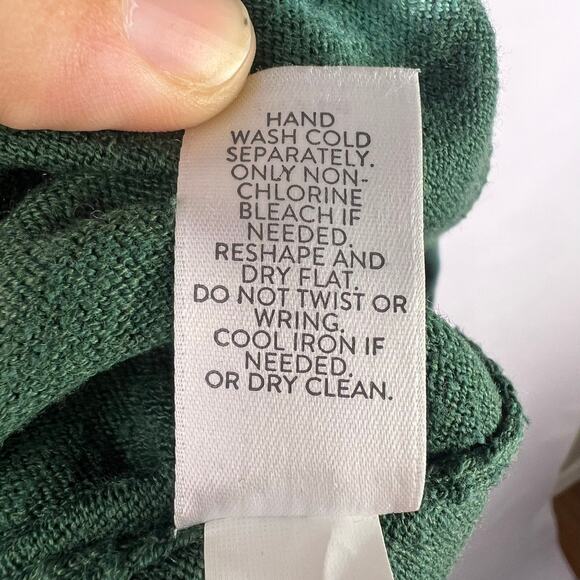 J. Jill Green Tie Dye Sweater, Cotton Blend, Lightweight Pullover, Casual Cozy - Picture 9 of 14